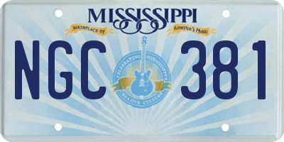 MS license plate NGC381