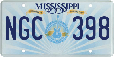MS license plate NGC398