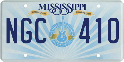MS license plate NGC410