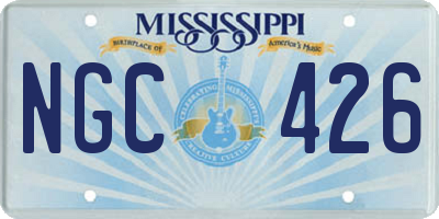 MS license plate NGC426