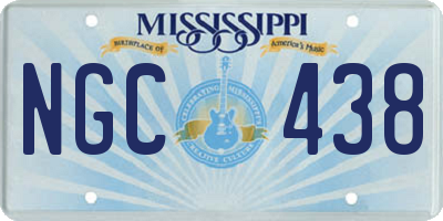 MS license plate NGC438