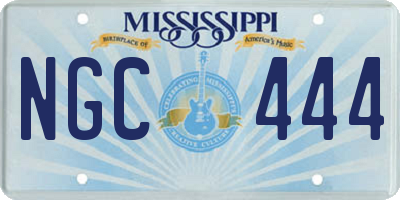 MS license plate NGC444