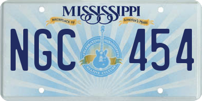 MS license plate NGC454