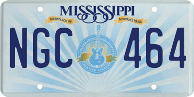 MS license plate NGC464