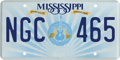 MS license plate NGC465
