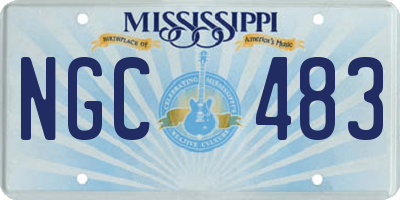 MS license plate NGC483