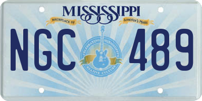MS license plate NGC489