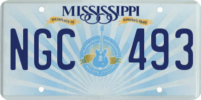 MS license plate NGC493