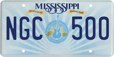 MS license plate NGC500