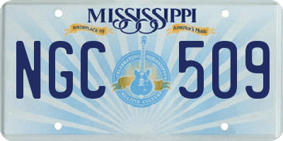 MS license plate NGC509