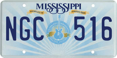 MS license plate NGC516