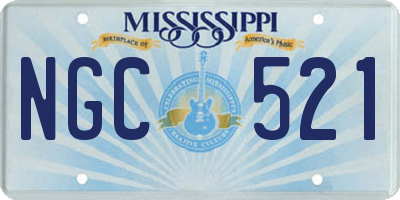 MS license plate NGC521