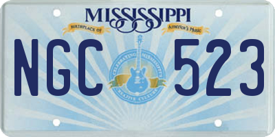 MS license plate NGC523