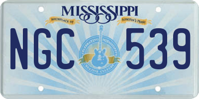 MS license plate NGC539