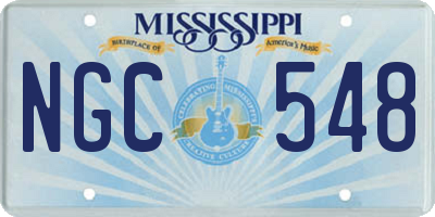 MS license plate NGC548