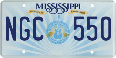 MS license plate NGC550