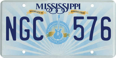 MS license plate NGC576