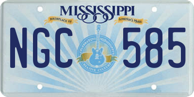 MS license plate NGC585