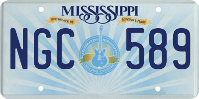 MS license plate NGC589