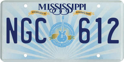 MS license plate NGC612