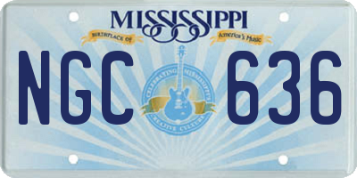 MS license plate NGC636