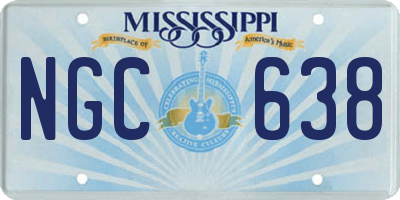 MS license plate NGC638