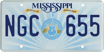 MS license plate NGC655