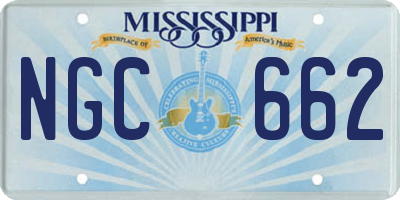 MS license plate NGC662
