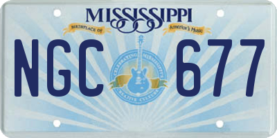 MS license plate NGC677