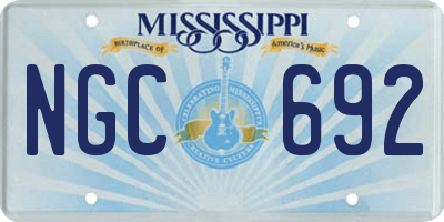 MS license plate NGC692
