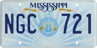 MS license plate NGC721