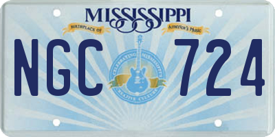 MS license plate NGC724