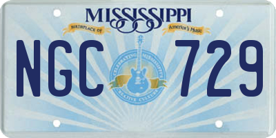 MS license plate NGC729