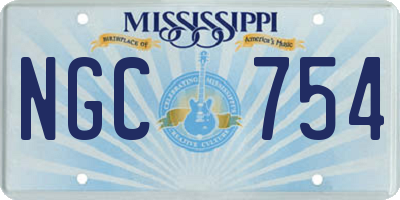 MS license plate NGC754