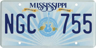 MS license plate NGC755