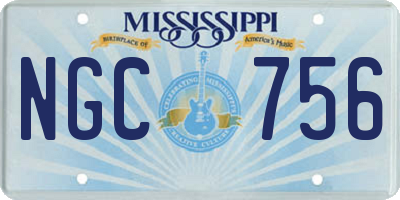 MS license plate NGC756