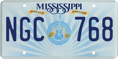 MS license plate NGC768