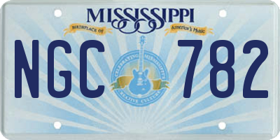 MS license plate NGC782