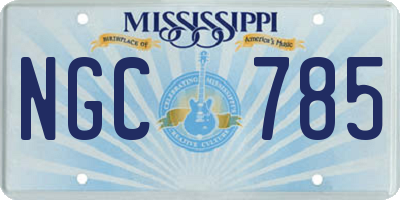 MS license plate NGC785
