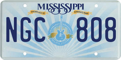 MS license plate NGC808