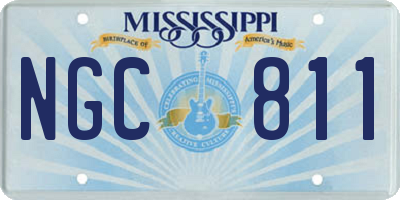 MS license plate NGC811