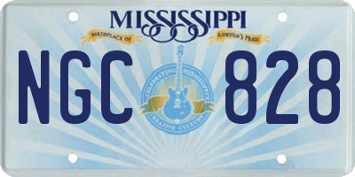 MS license plate NGC828