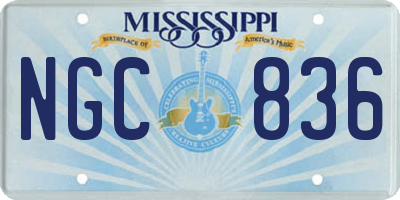 MS license plate NGC836