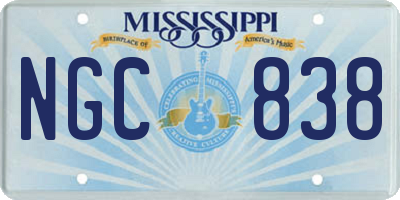 MS license plate NGC838