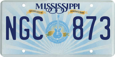 MS license plate NGC873