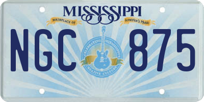 MS license plate NGC875