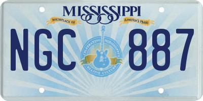 MS license plate NGC887