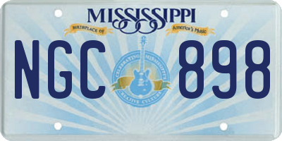 MS license plate NGC898