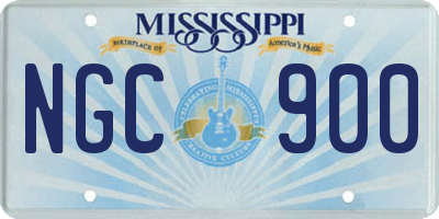 MS license plate NGC900