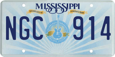 MS license plate NGC914